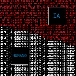 Structured human, random AI