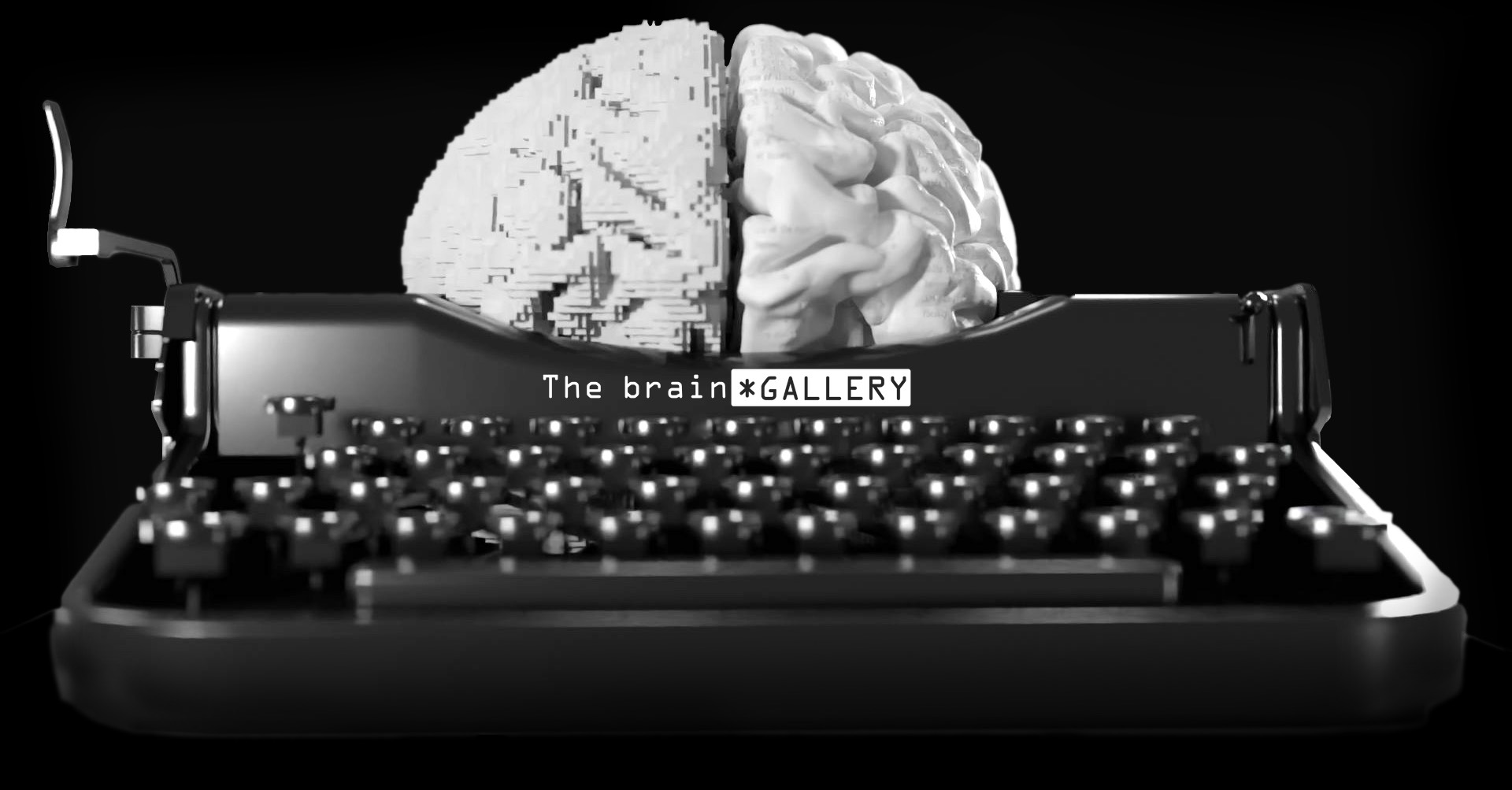 poet ditial brain sculture